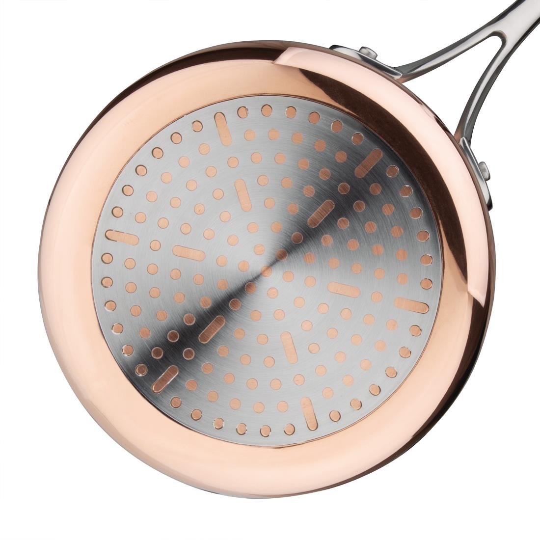 Vogue Tri Wall Copper Saucepan 160mm - CT998