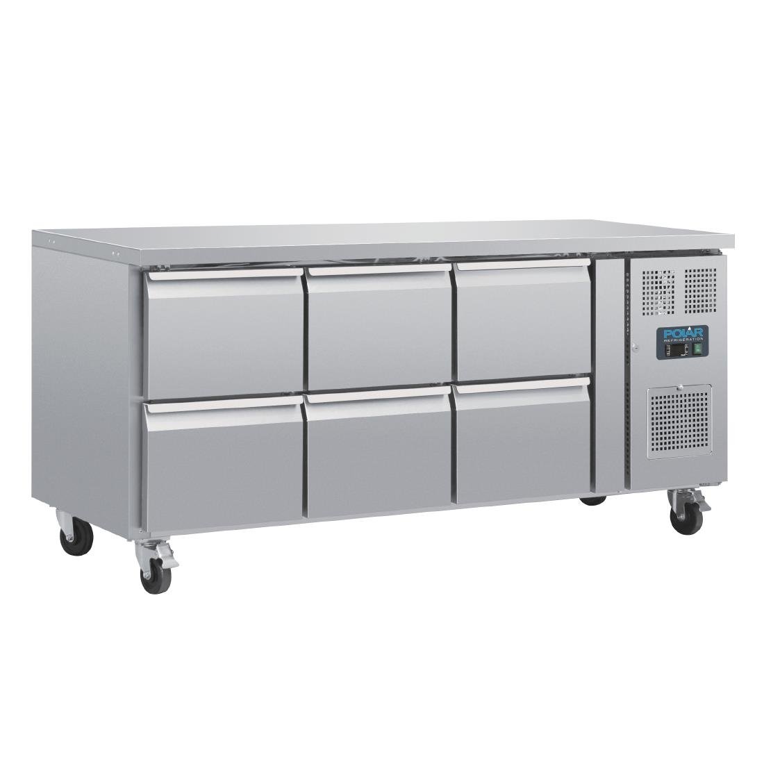 Polar U-Series 6 Drawer Counter Fridge 6xGN - DA548-A
