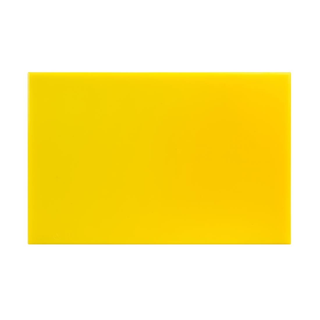 Hygiplas Antibacterial High Density Chopping Board Yellow - 455x305x12mm - F156