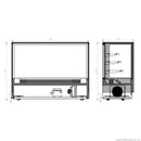 Bonvue Modern 3 Shelves Cake Showcase Food Display GAN-1800RF3