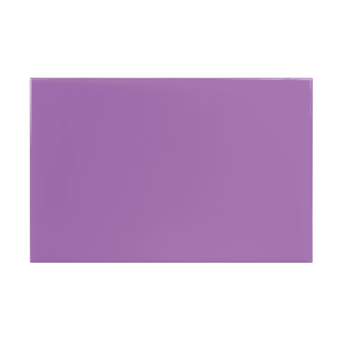 Hygiplas Anti-bacterial High Density Chopping Board Purple - 450x300x10mm - FX105