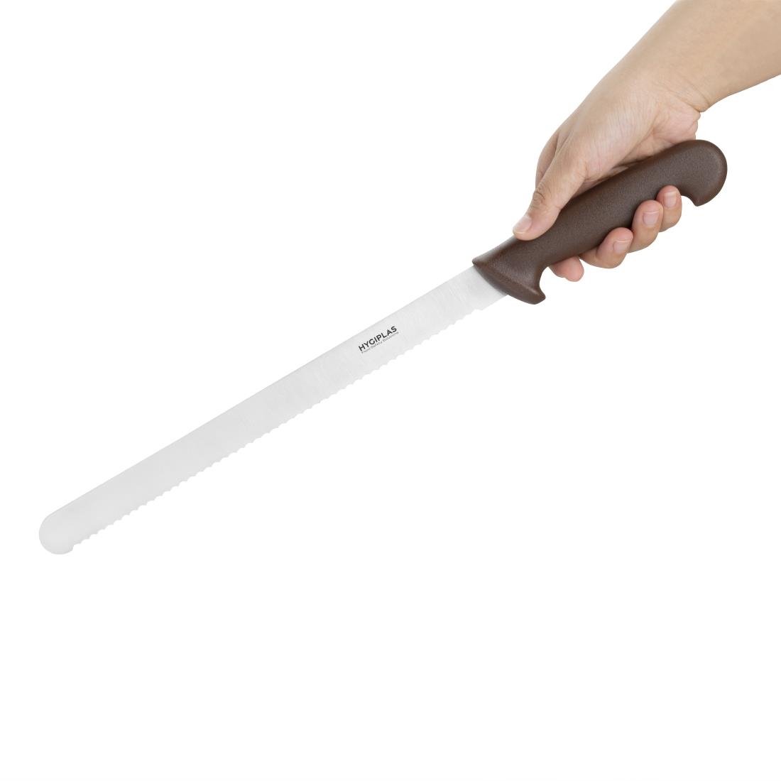 Hygiplas Slicer Serrated Brown 300mm - FX118