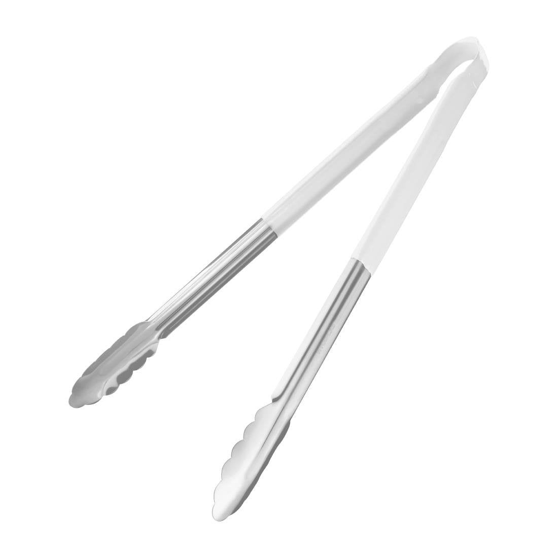 Hygiplas Colour Coded White Serving Tong 405mm - FX131