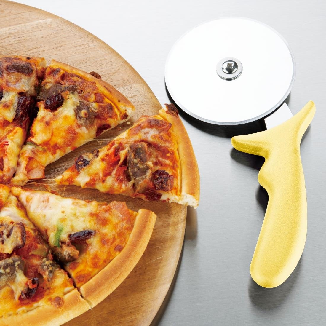 Hygiplas Pizza Wheel Yellow 100mm - FX132