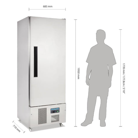Polar G-Series Slimline Upright Fridge 440Ltr - G590-A