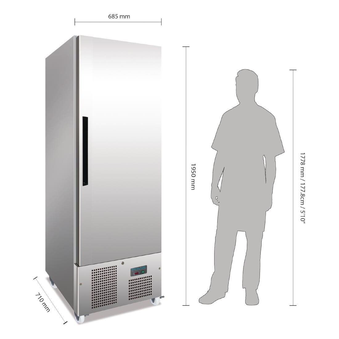 Polar G-Series Slimline Upright Freezer 440Ltr - G591-A