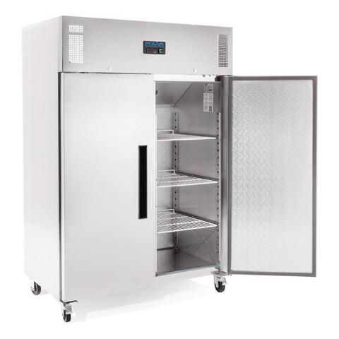 Polar G-Series 2 Door Upright Freezer Stainless Steel 1200Ltr - DL896-A