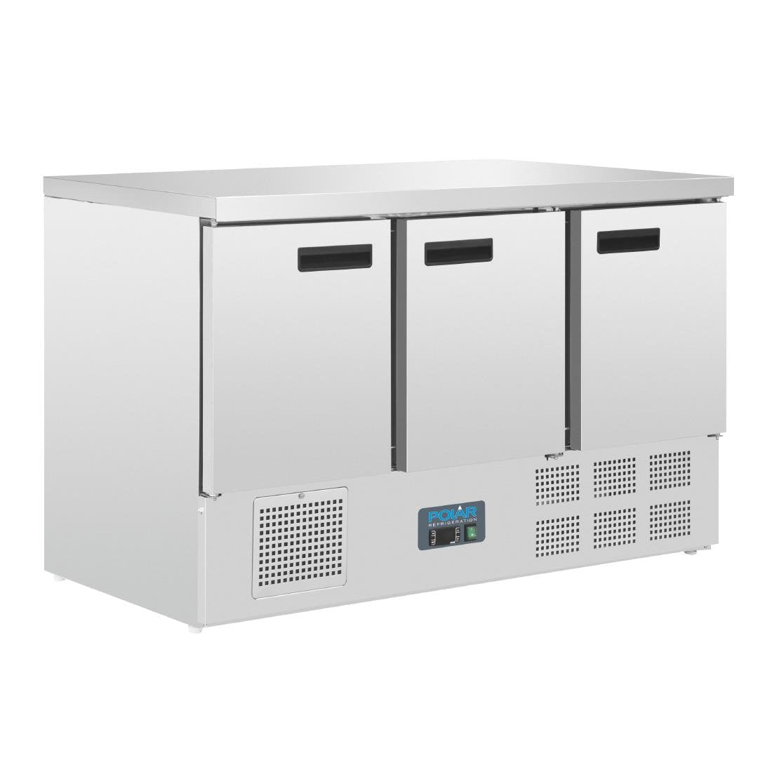 Polar G-Series 3 Door Counter Fridge 368Ltr - G622-A