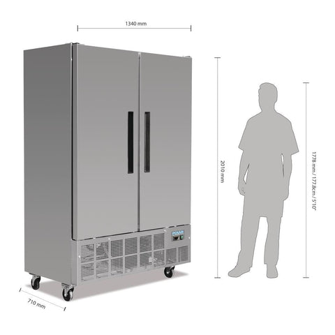 Polar G-Series 2 Door Slimline Freezer 960Ltr - GD880-A