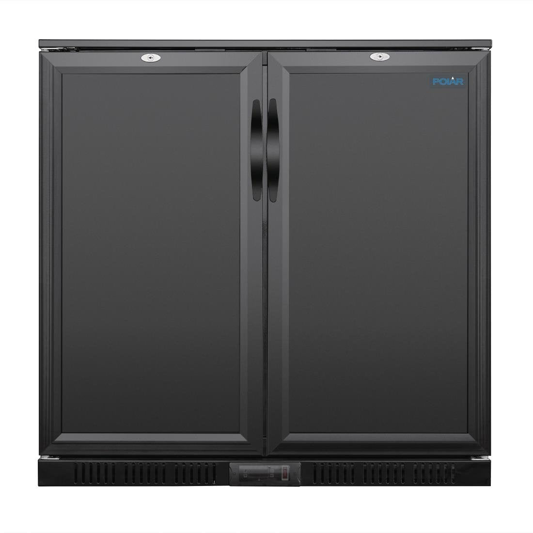 Polar G-series 850mm Double Door Back Bar Cooler Solid Door 198 Ltr - GE998-A