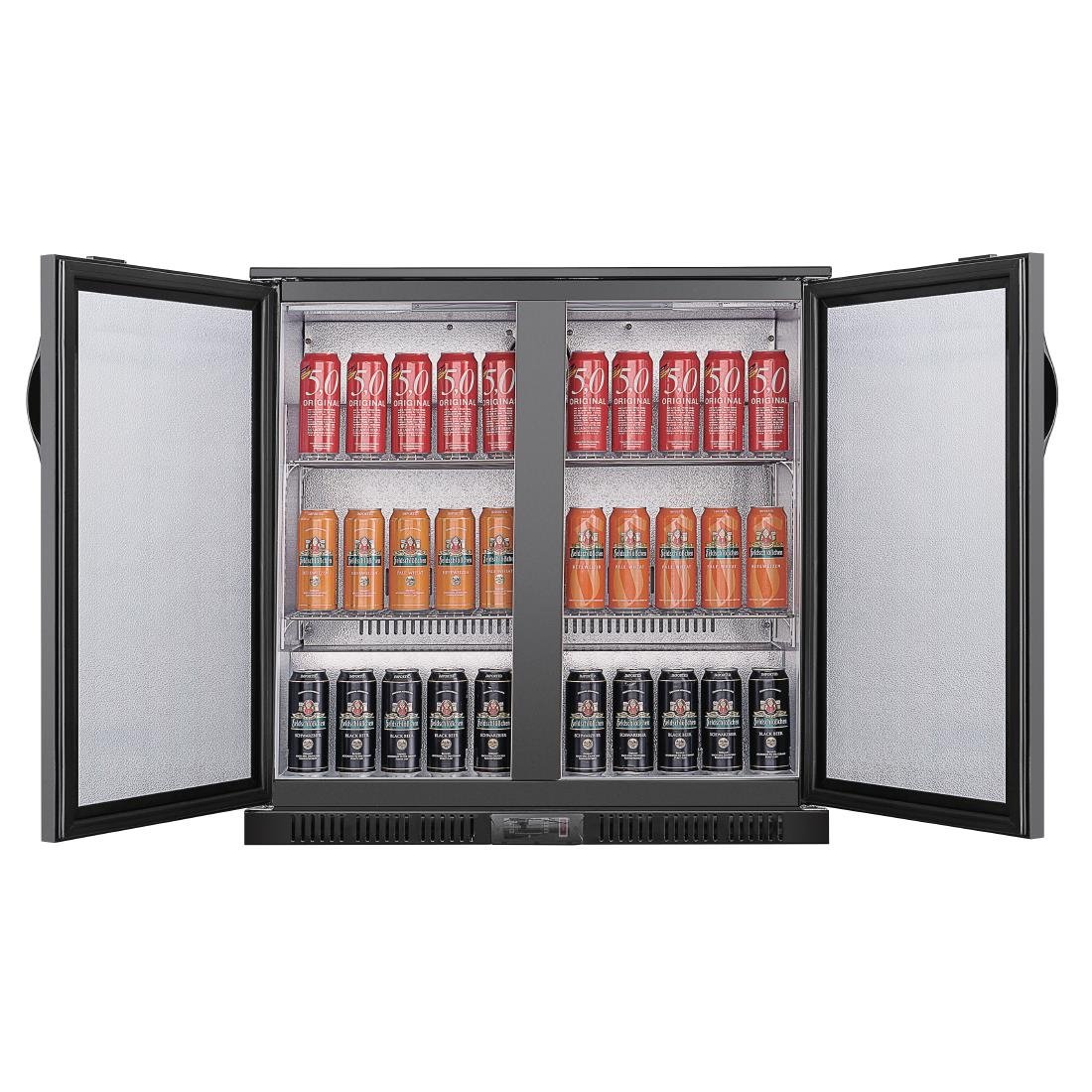 Polar G-series 850mm Double Door Back Bar Cooler Solid Door 198 Ltr - GE998-A