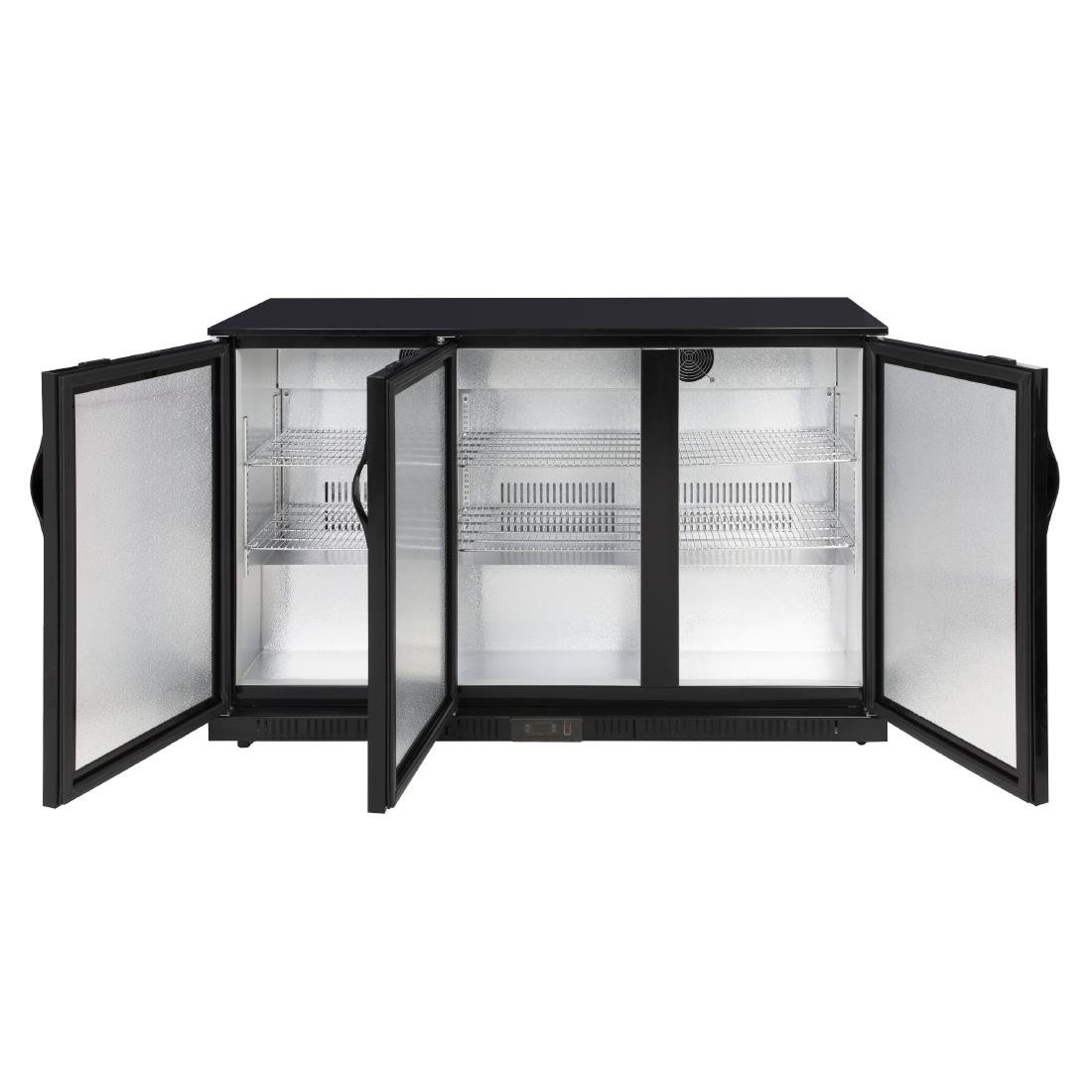 Polar G-series 850mm Triple Door Back Bar Cooler Solid Door 320 Ltr - GE999-A