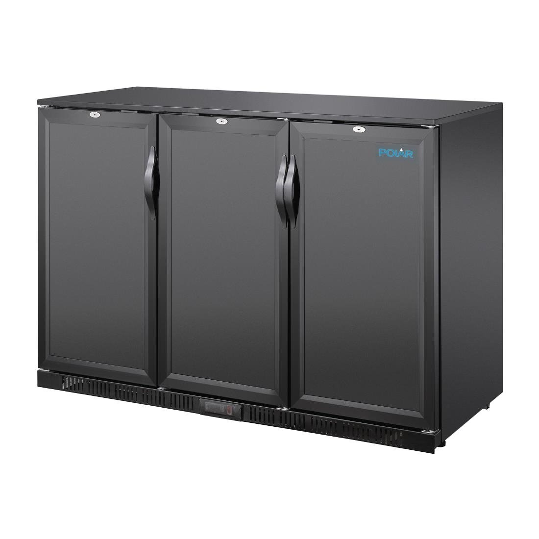 Polar G-series 850mm Triple Door Back Bar Cooler Solid Door 320 Ltr - GE999-A