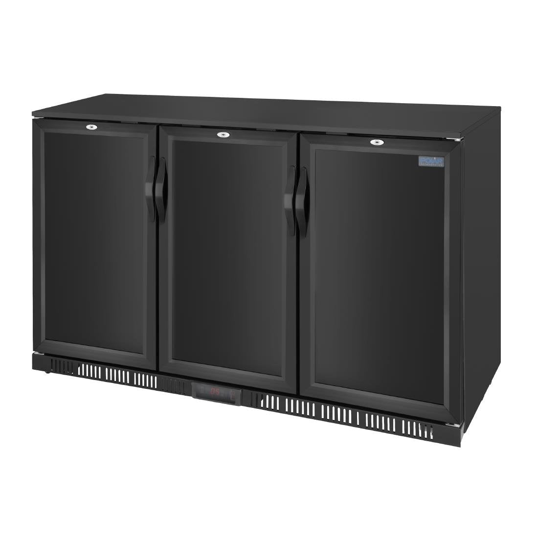 Polar G-series 850mm Triple Door Back Bar Cooler Solid Door 320 Ltr - GE999-A