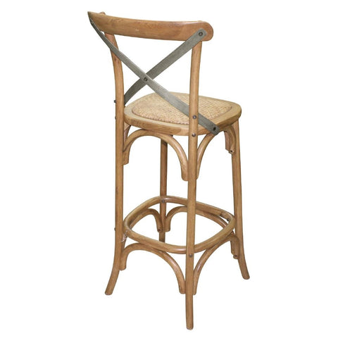 Bolero Wooden Bar Stool with Backrest - GG657