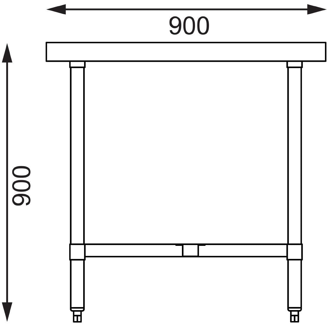 Vogue Stainless Steel Centre Table 1800mm - GL279