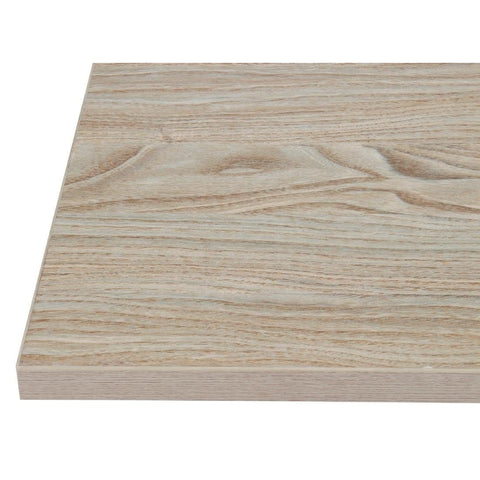 Bolero Pre-drilled Square Table Top Antique Natural 600mm - GR325