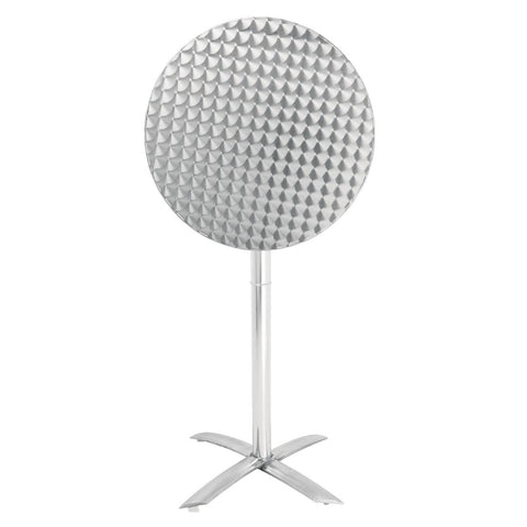 Bolero Flip Top Poseur Table Stainless Steel - GR396
