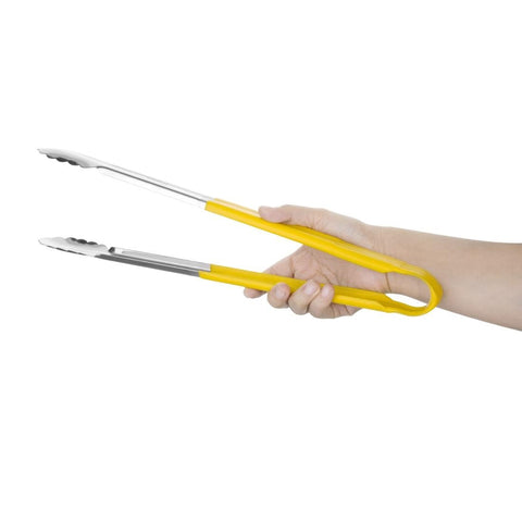 Hygiplas Colour Coded Serving Tong Yellow 405mm - HC855