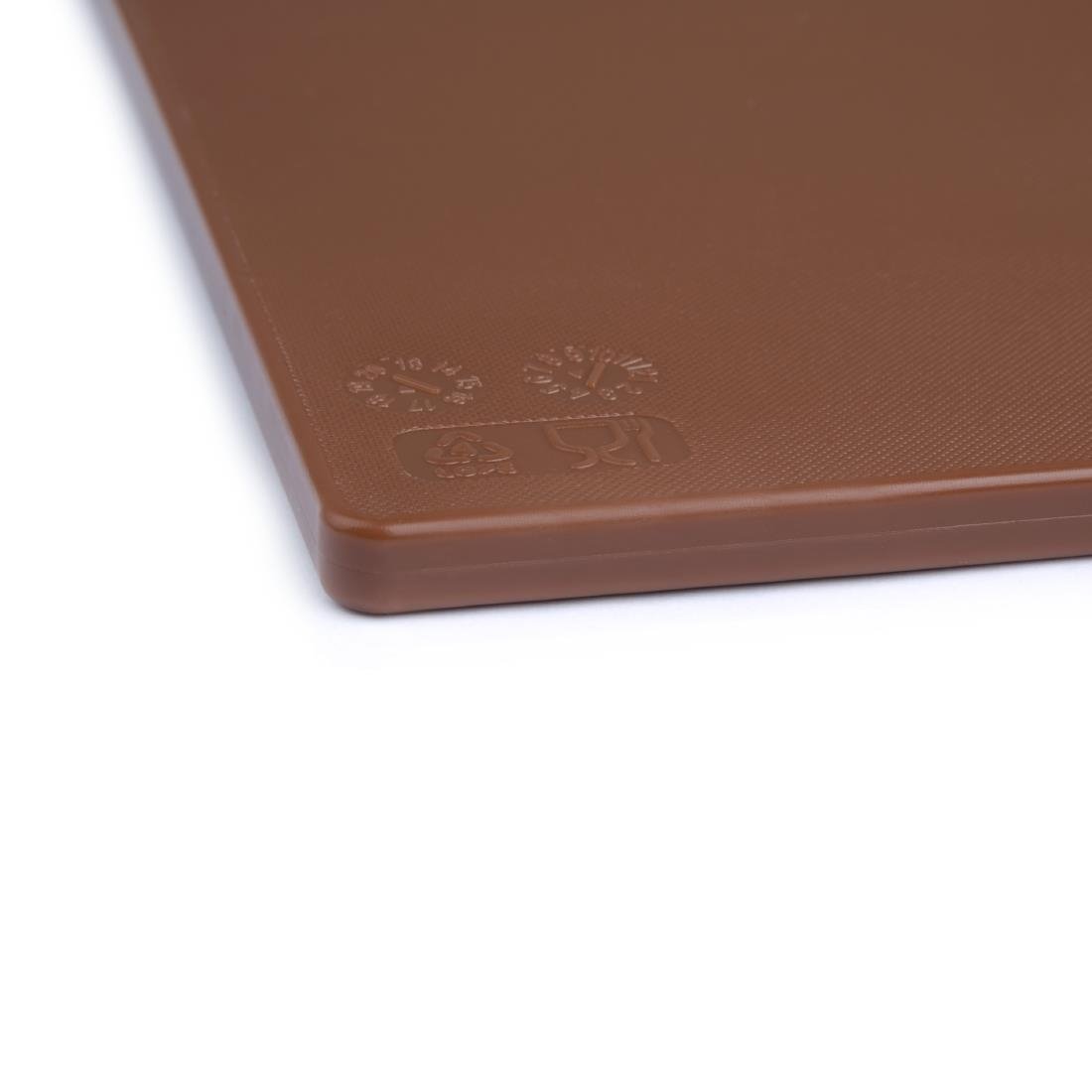 Hygiplas Antibacterial Low Density Chopping Board Brown - 450x300x10mm - HC857