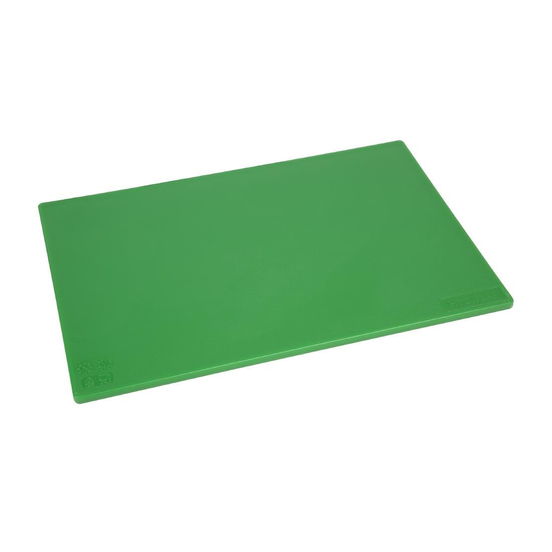 Hygiplas Antibacterial Low Density Chopping Board Green - 450x300x10mm - HC858