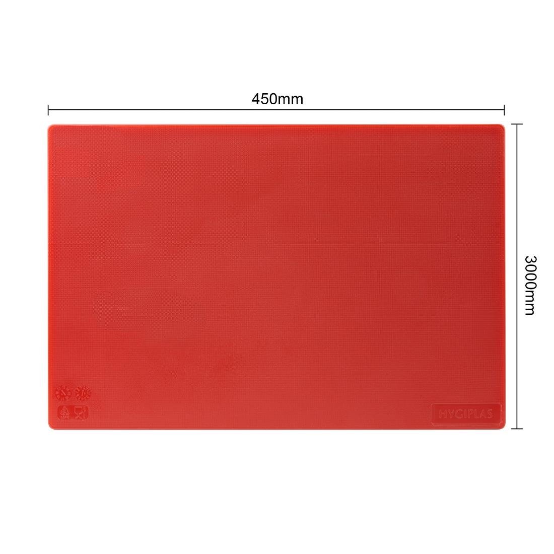 Hygiplas Antibacterial High Density Pack of 6 Chopping Boards - 450x305x12mm - HC862