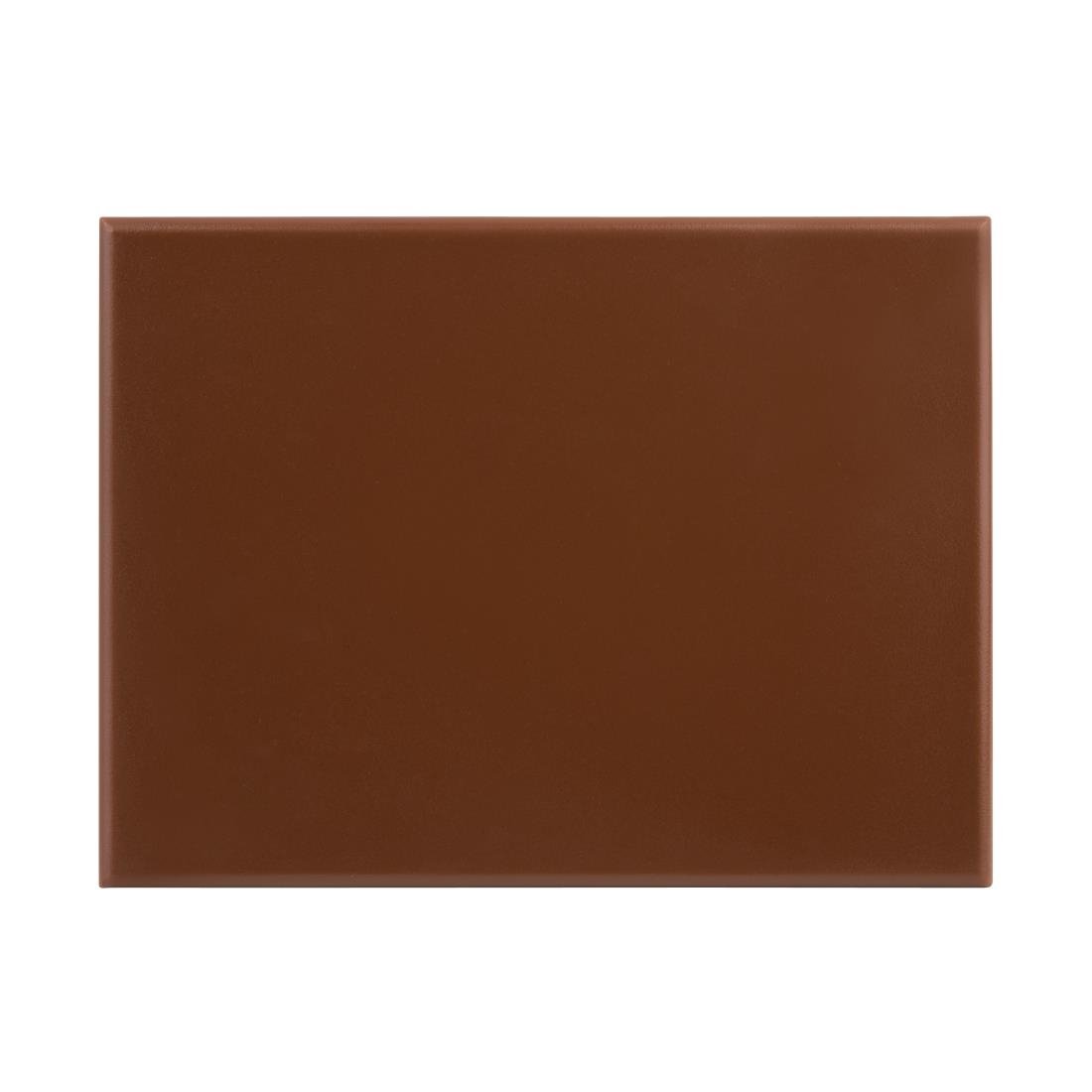 Hygiplas High Density Chopping Board Brown - 12x229x305mm - HC864