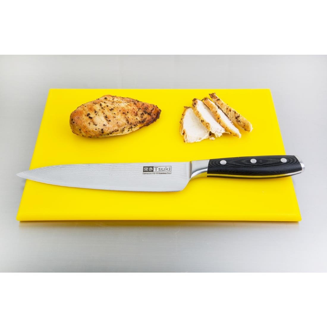 Hygiplas High Density Chopping Board Yellow - 12x229x305mm - HC868