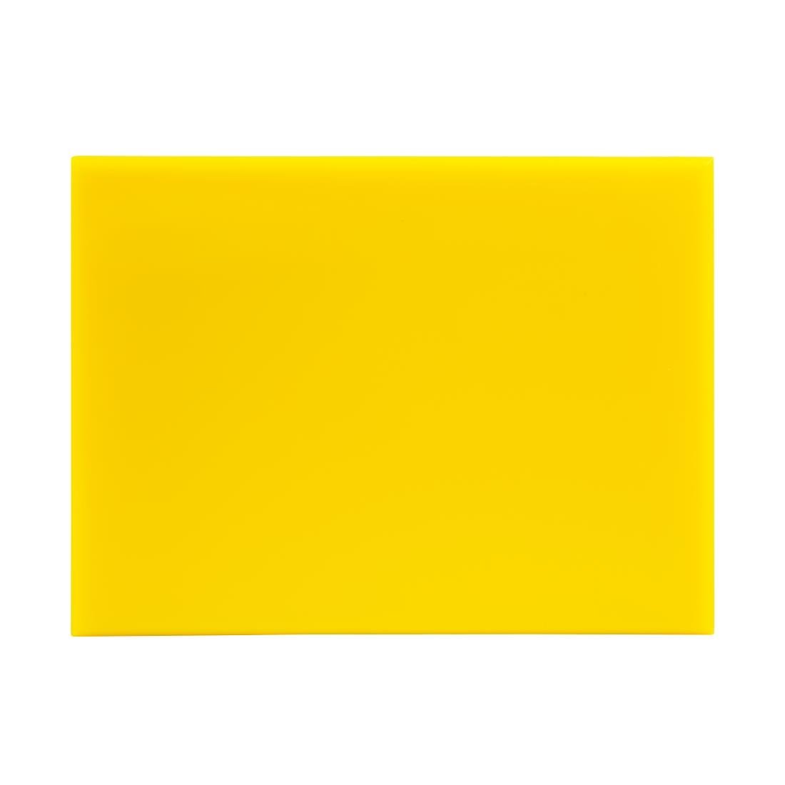 Hygiplas High Density Chopping Board Yellow - 12x229x305mm - HC868