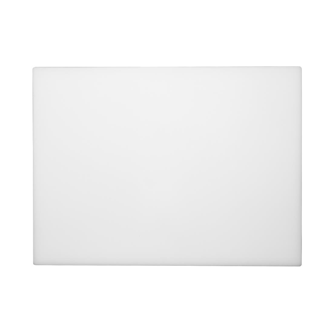 Hygiplas Extra Thick Low Density Chopping Board White - 600x450x20mm - HC882