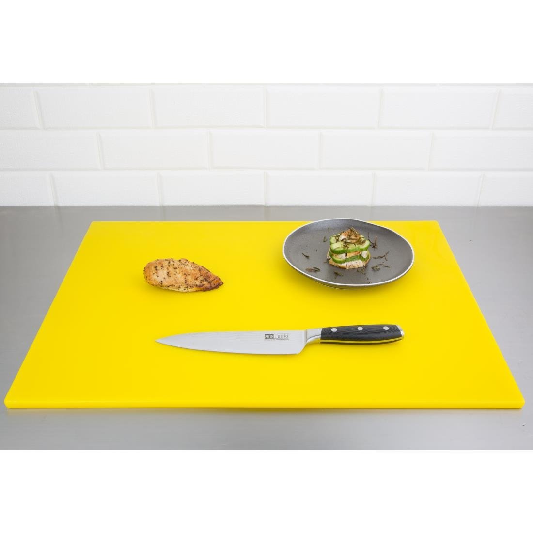 Hygiplas Low Density Chopping Board Yellow - 600x450x10mm - HC883