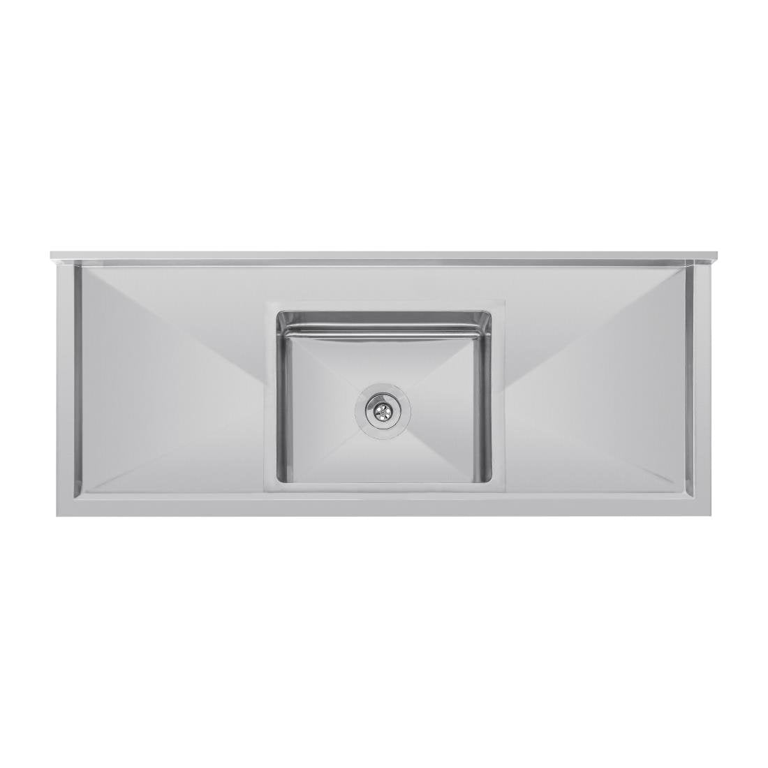 Vogue Single Bowl Sink Double Drainer - 1500mm 90mm Drain - HC906