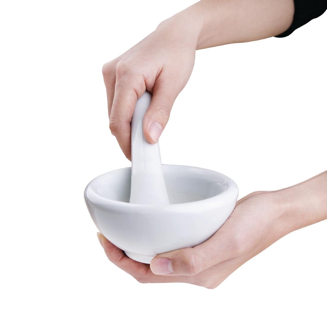 Vogue Porcelain Pestle and Mortar 115mm - J923