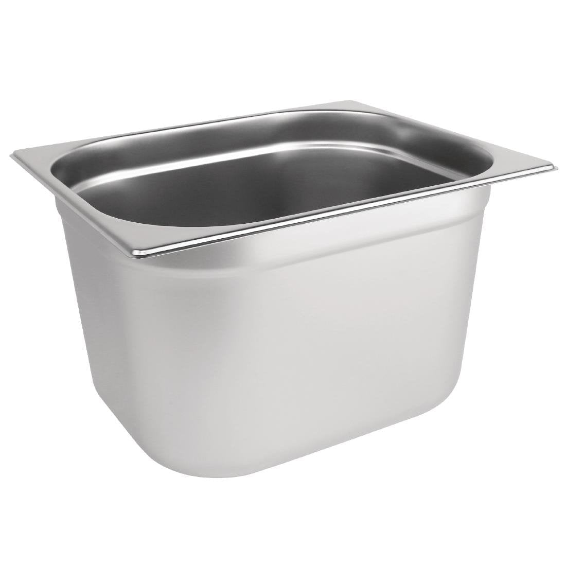 Vogue Stainless Steel 1/2 Gastronorm Tray 200mm - DN712