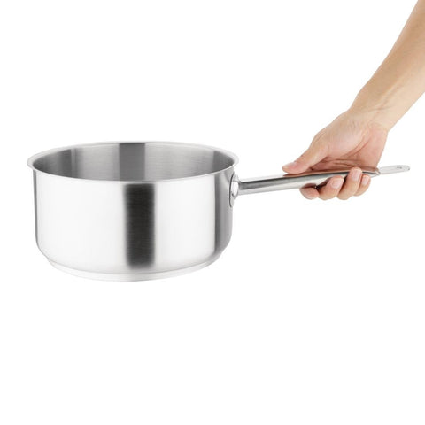 Vogue Stainless Steel Saucepan 5Ltr - M945