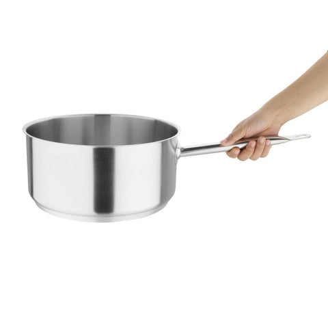Vogue Stainless Steel Saucepan 8Ltr - M946