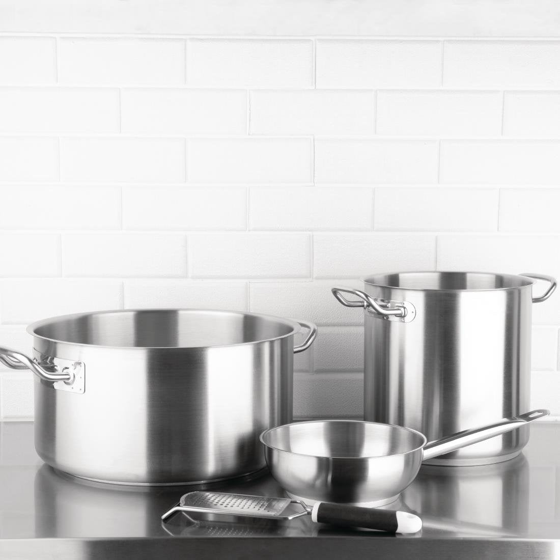 Vogue Stainless Steel Saute Pan 200mm - M947
