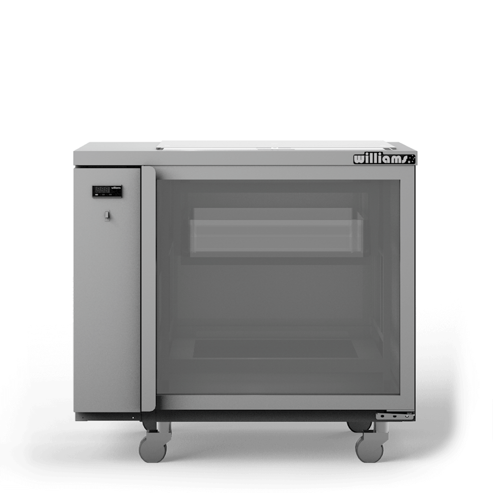 Williams Glass Chiller - Two Door Remote Spring Loaded Glass Chiller - 500 x 500 baskets GC15RGDSL