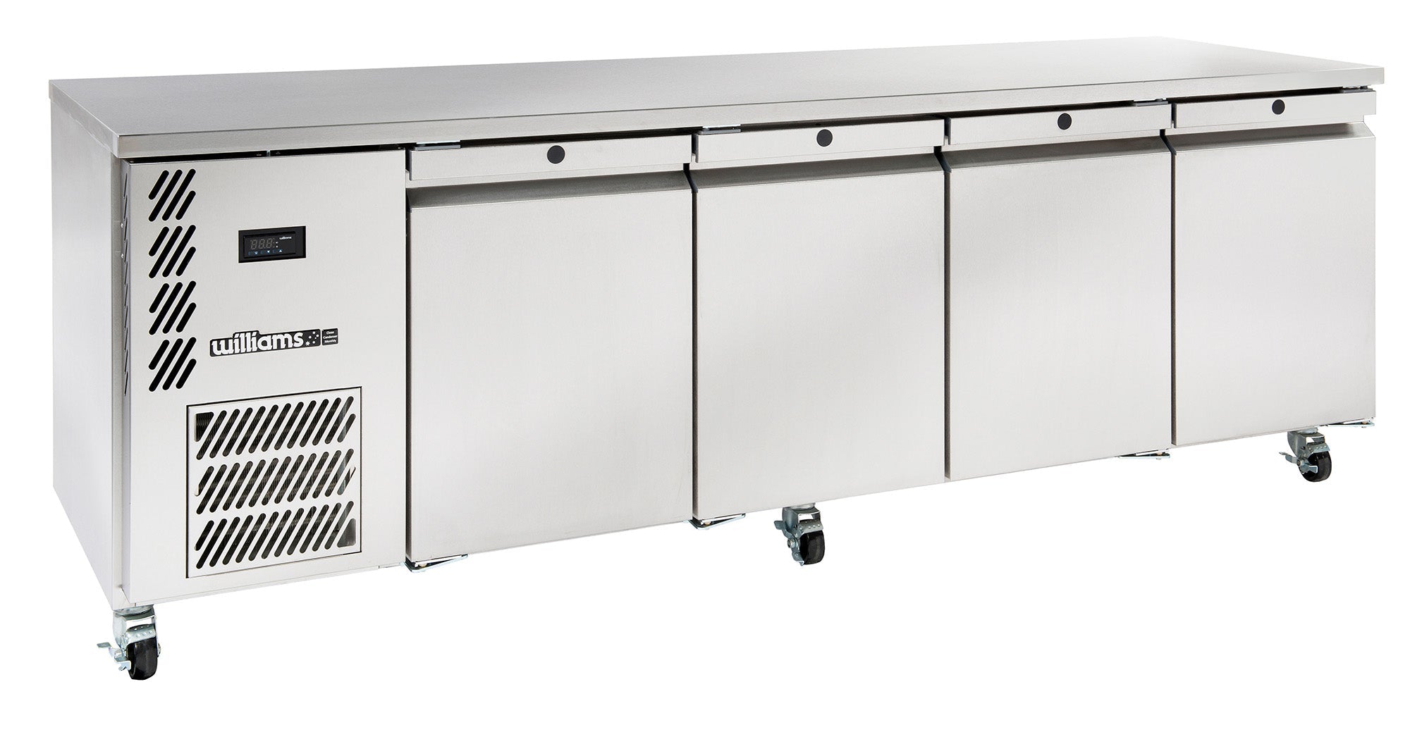 Williams Opal - Four Door Stainless Steel Under Counter Refrigerator HO4USSHC