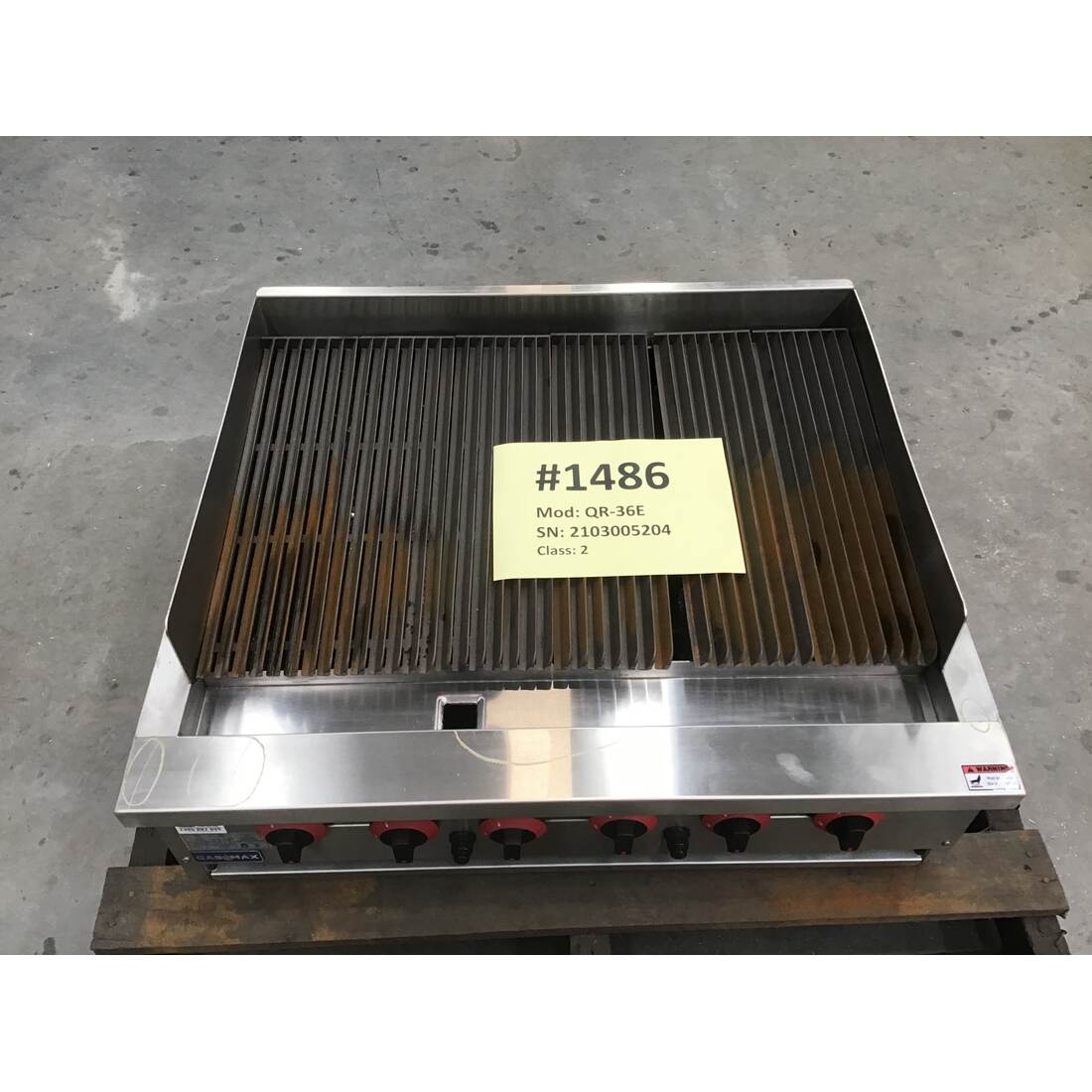 CLEARANCE - Natural Gas 6 Burner Char Grill Top QR-36E-NSW1486