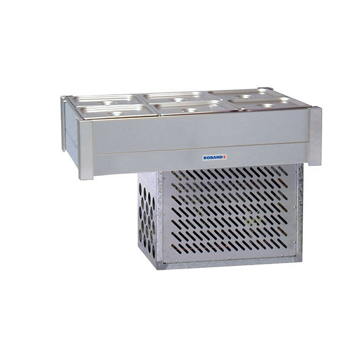 Roband Refrigerated Bain Marie 6 x 1/2 size, pans not included, double row - BR23