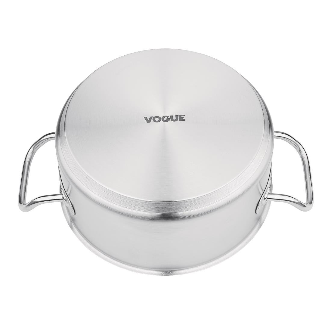 Vogue Stainless Steel Casserole Pan 4.5Ltr - T149