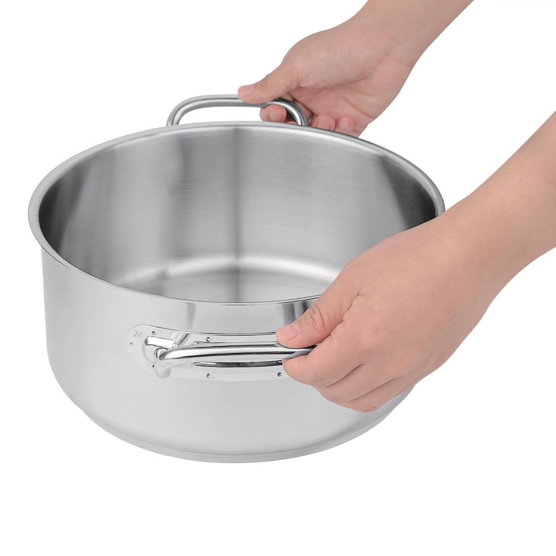 Vogue Stainless Steel Casserole Pan 4.5Ltr - T149