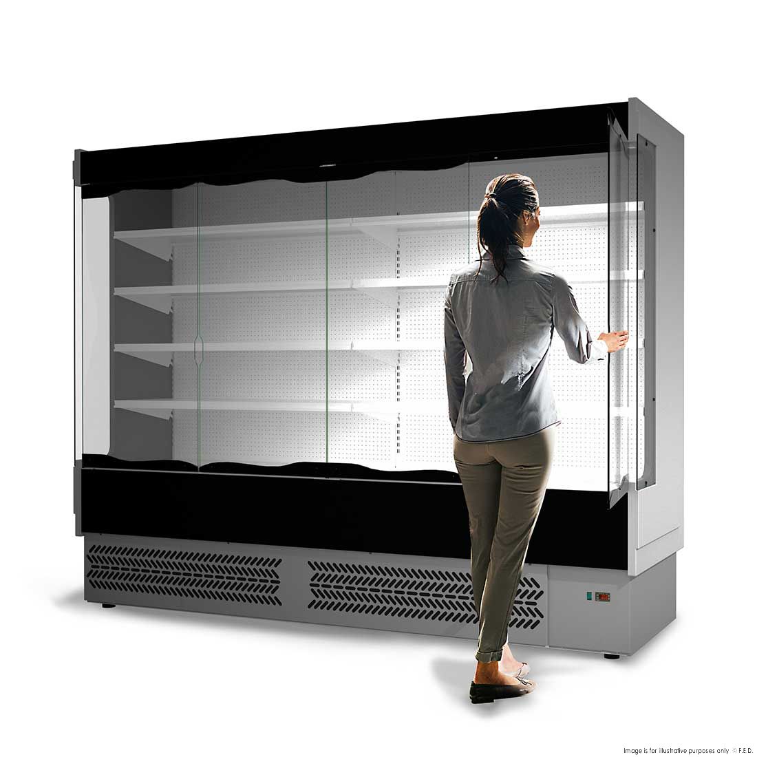 Tecnodom Vulcano Supermarket 4 Door Open Display TDVB80-CA-250