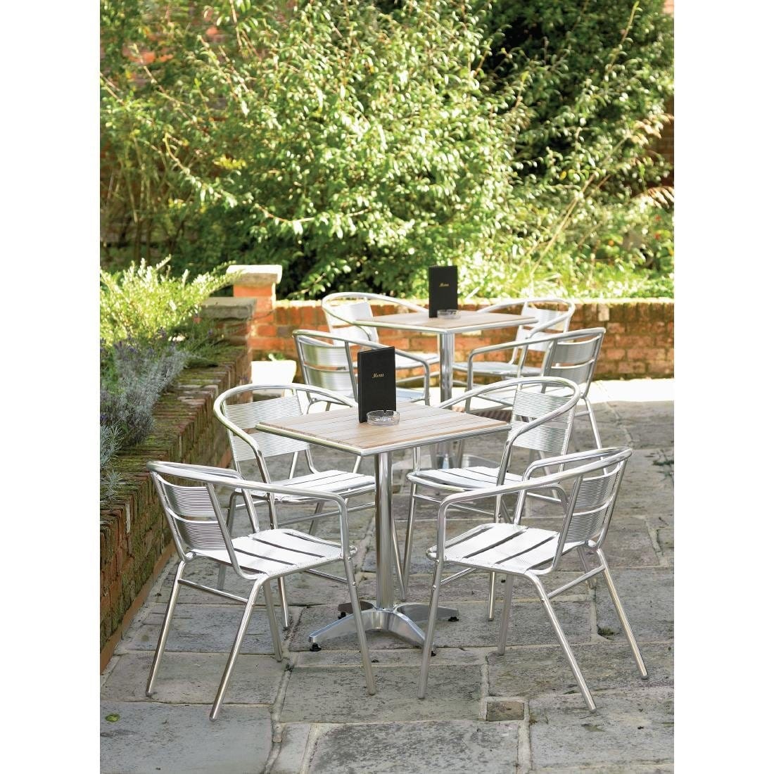 Bolero Aluminium Stacking Chairs 735mm - U419