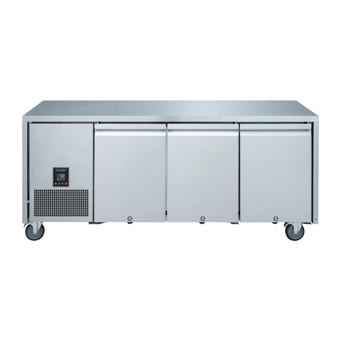 Polar U-Series Premium Triple Door Counter Fridge 420Ltr - UA007-A