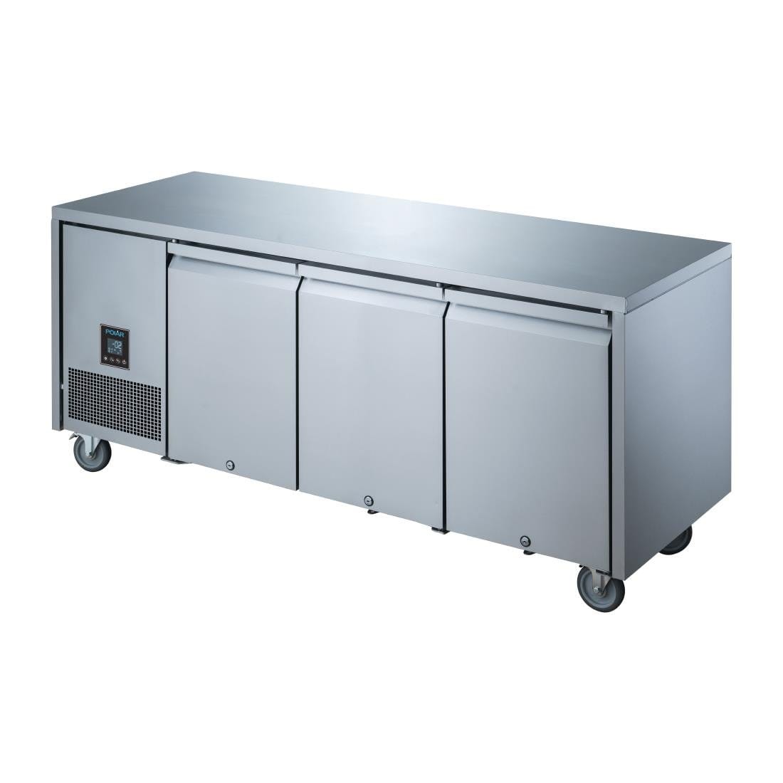 Polar U-Series Premium Triple Door Counter Fridge 420Ltr - UA007-A