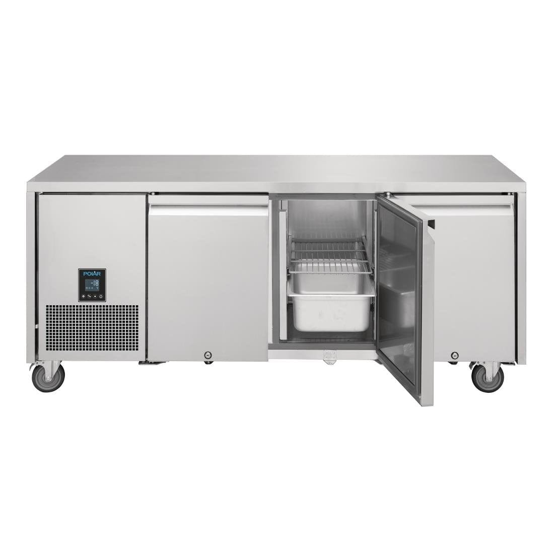 Polar U-Series Premium Triple Door Counter Freezer 420Ltr - UA008-A